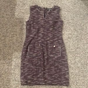 Karl Lagerfeld Paris purple tweed dress size 12